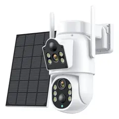 MUNDO MAGIA - Cámara De Seguridad Solar Wifi Inalambrica Color Blanco