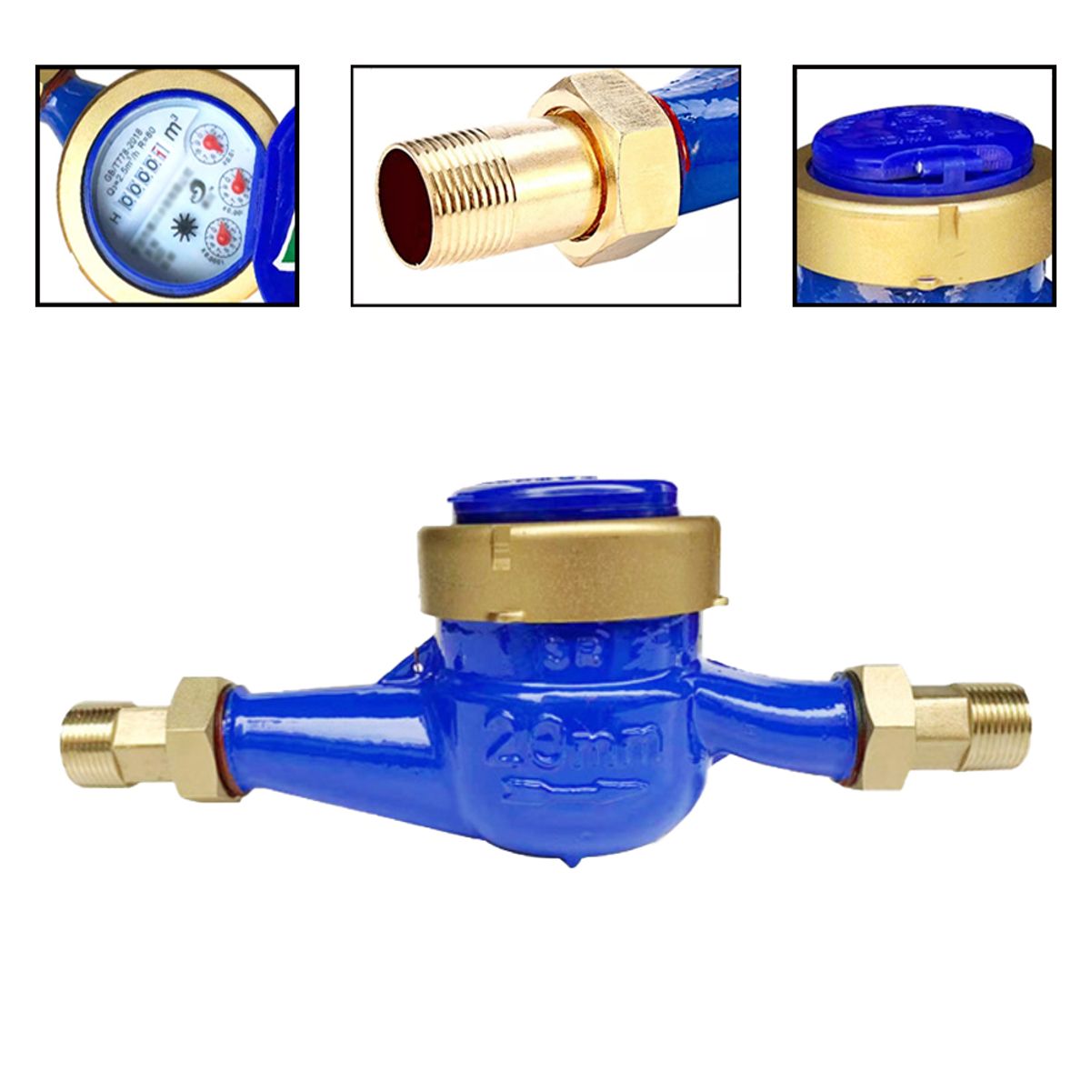 ATURE - Medidor Remarcador De Agua Fria + Terminales 34 Pulgada