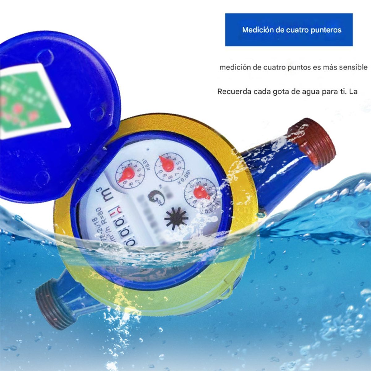 ATURE - Medidor Remarcador De Agua Fria + Terminales 34 Pulgada