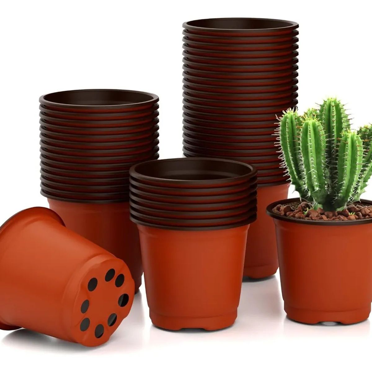 KUANGYE - Maceta Blanda De 10x8cm Maceta Fácil De Plántulas 100pcs