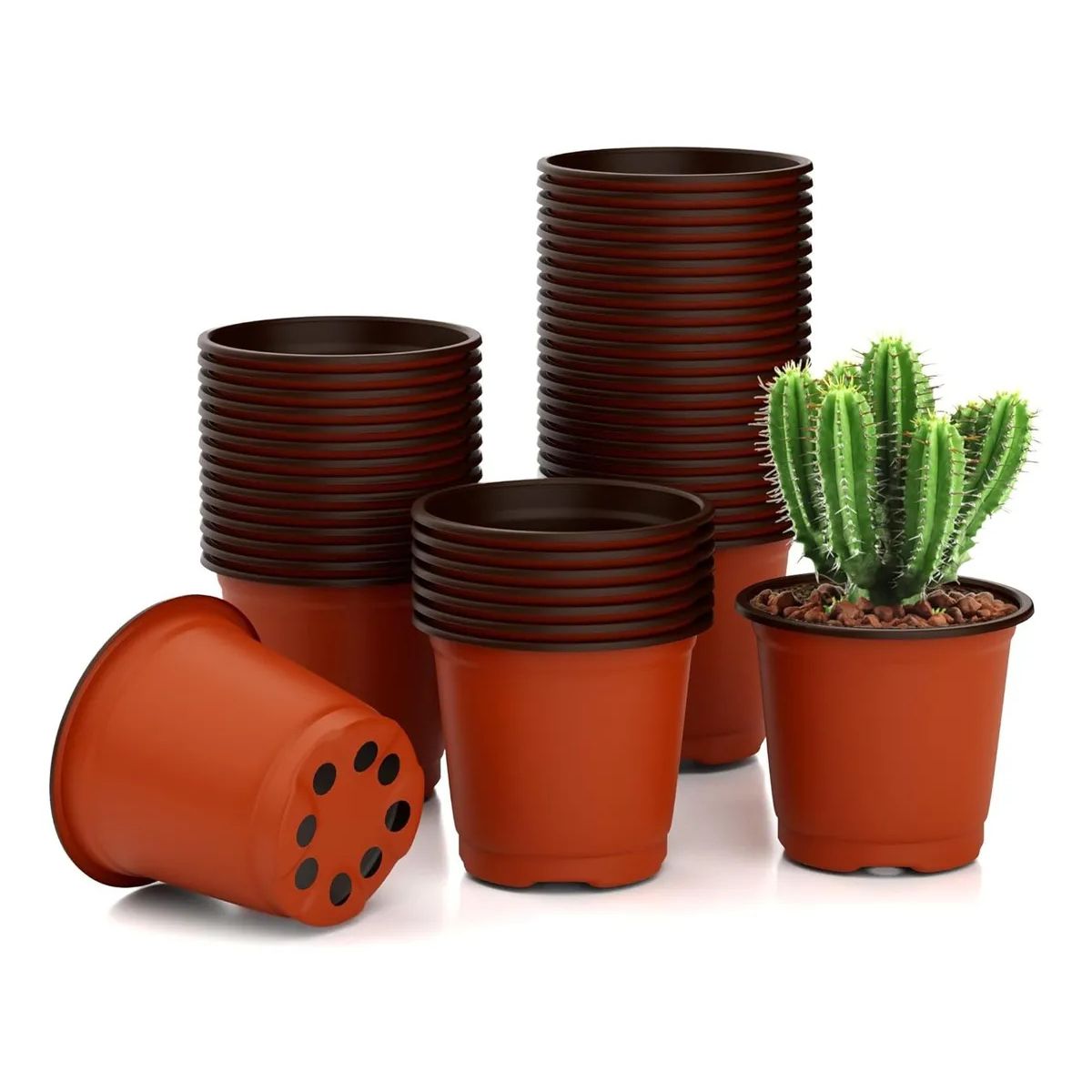 KUANGYE - Maceta Blanda De 10x8cm Maceta Fácil De Plántulas 100pcs