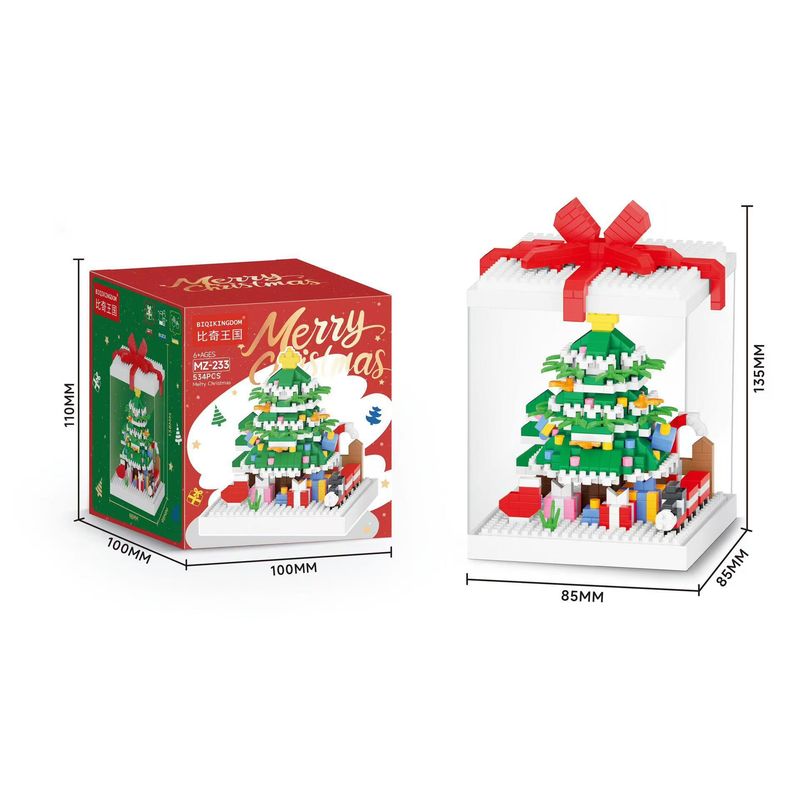 DANWEILE - Juego de rompecabezas de bloques de árbol de Navidad-530p
