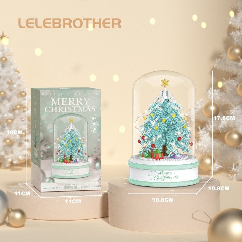 DANWEILE - Juego de rompecabezas de bloques de árbol de Navidad-270p