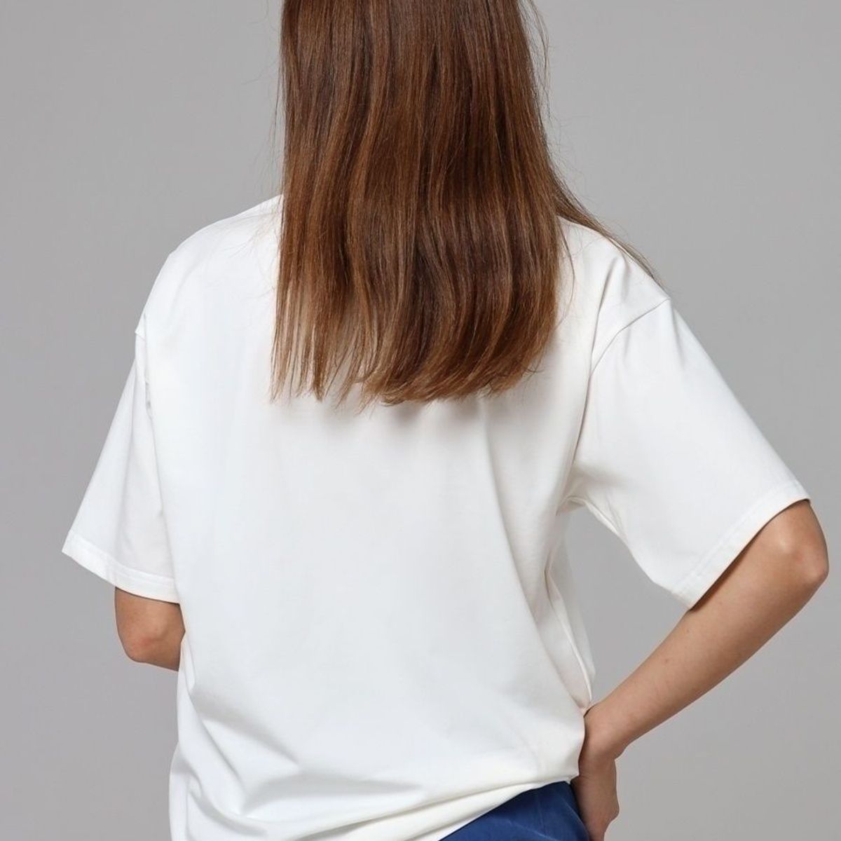 TIOZONEY - Camisetas lisas para mujer-Blanco