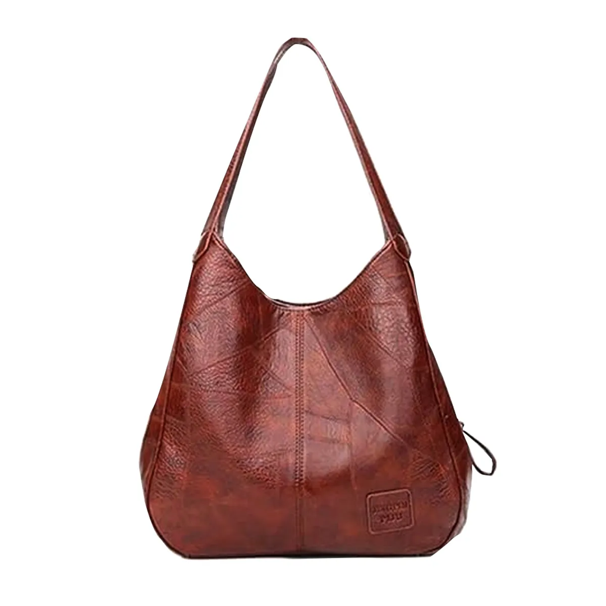 SUPERCENTER - Bolsa Hombro Cuero Suave Gran Capacidad Damas Bolsa Café