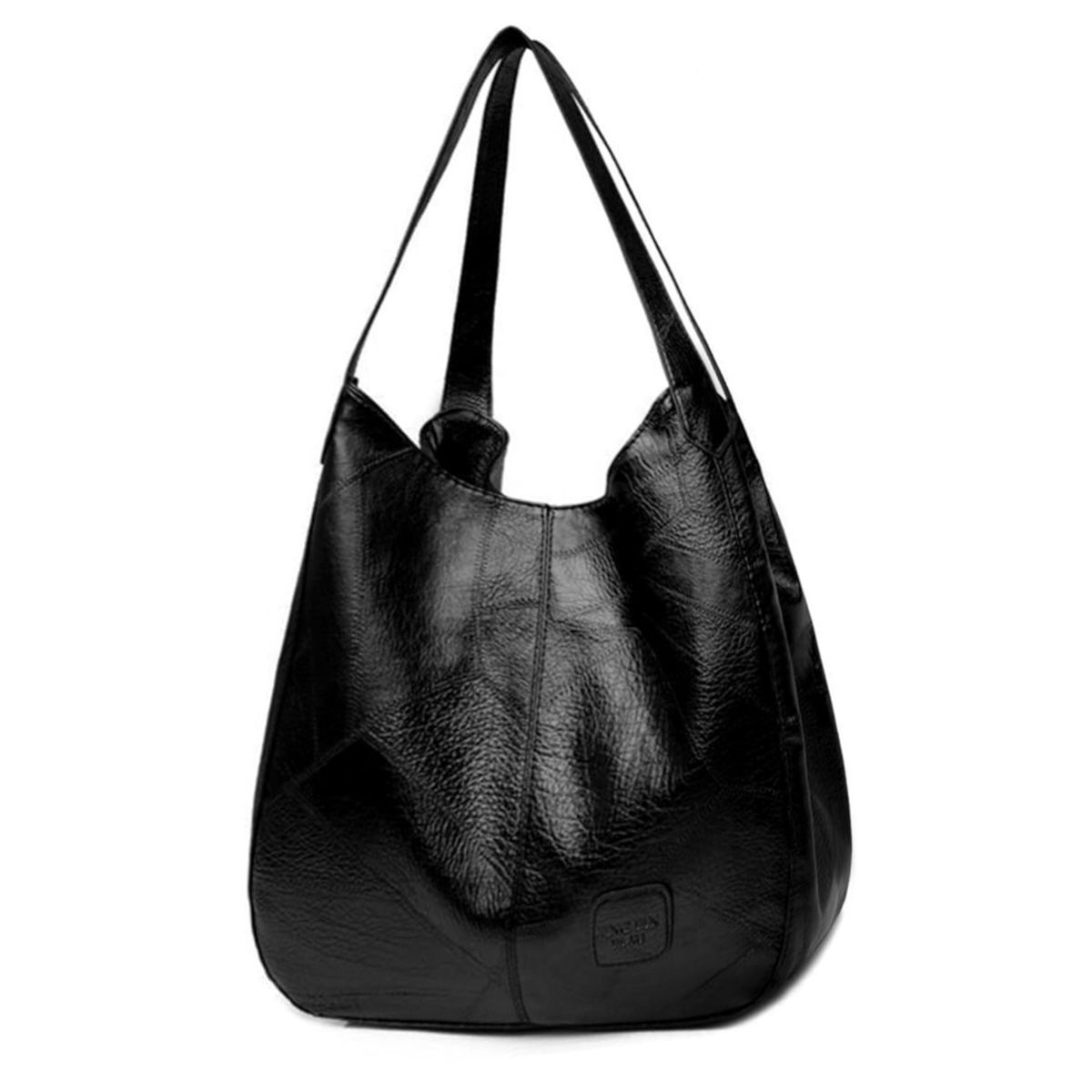 SUPERCENTER - Bolsa Hombro Cuero Suave Gran Capacidad Damas Bolsa  Negro