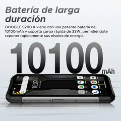 DOOGEE - S200X 5G Celular 32GB+512GB 10100mAh 100MP Smartphone-amarillo
