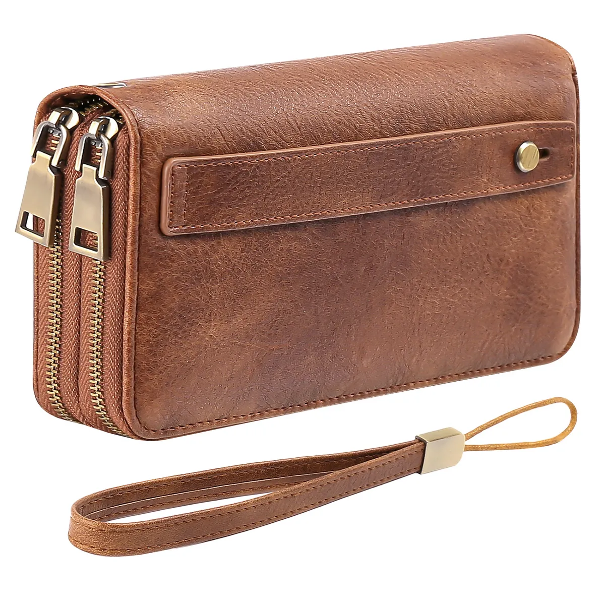 SLOWTON - Cartera De Mujer Rfid Bloqueo Billetero Doble Gran Capacidad