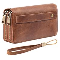 Cartera De Mujer Rfid Bloqueo Billetero Doble Gran Capacidad