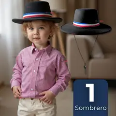 UTILISIMO - Sombrero Huaso Ajustable Elegante Fiestas Patrias