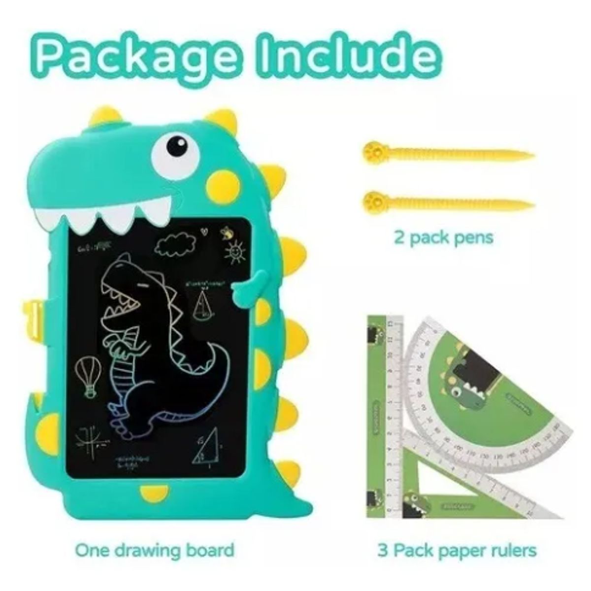 GENERICO - Tablero Pizarra Mágica Lcd 8.5 Escritura Dibujos Dinosaurio