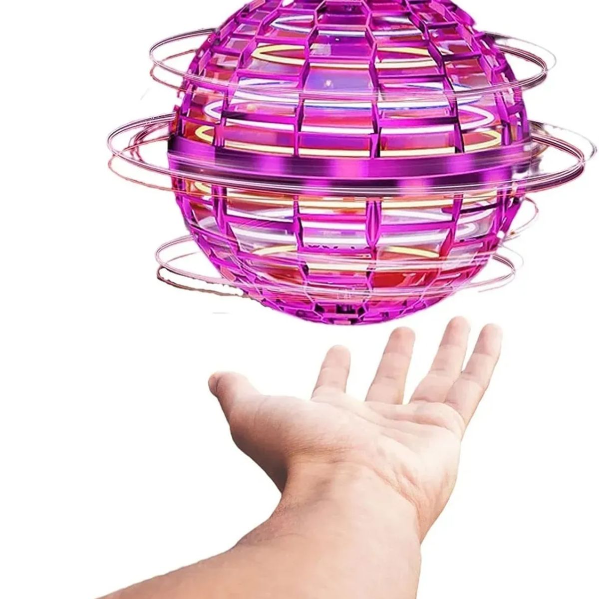 GENERICO - Pelota Voladora Con Luz Led Rgb Mini Bola Spinner Ball