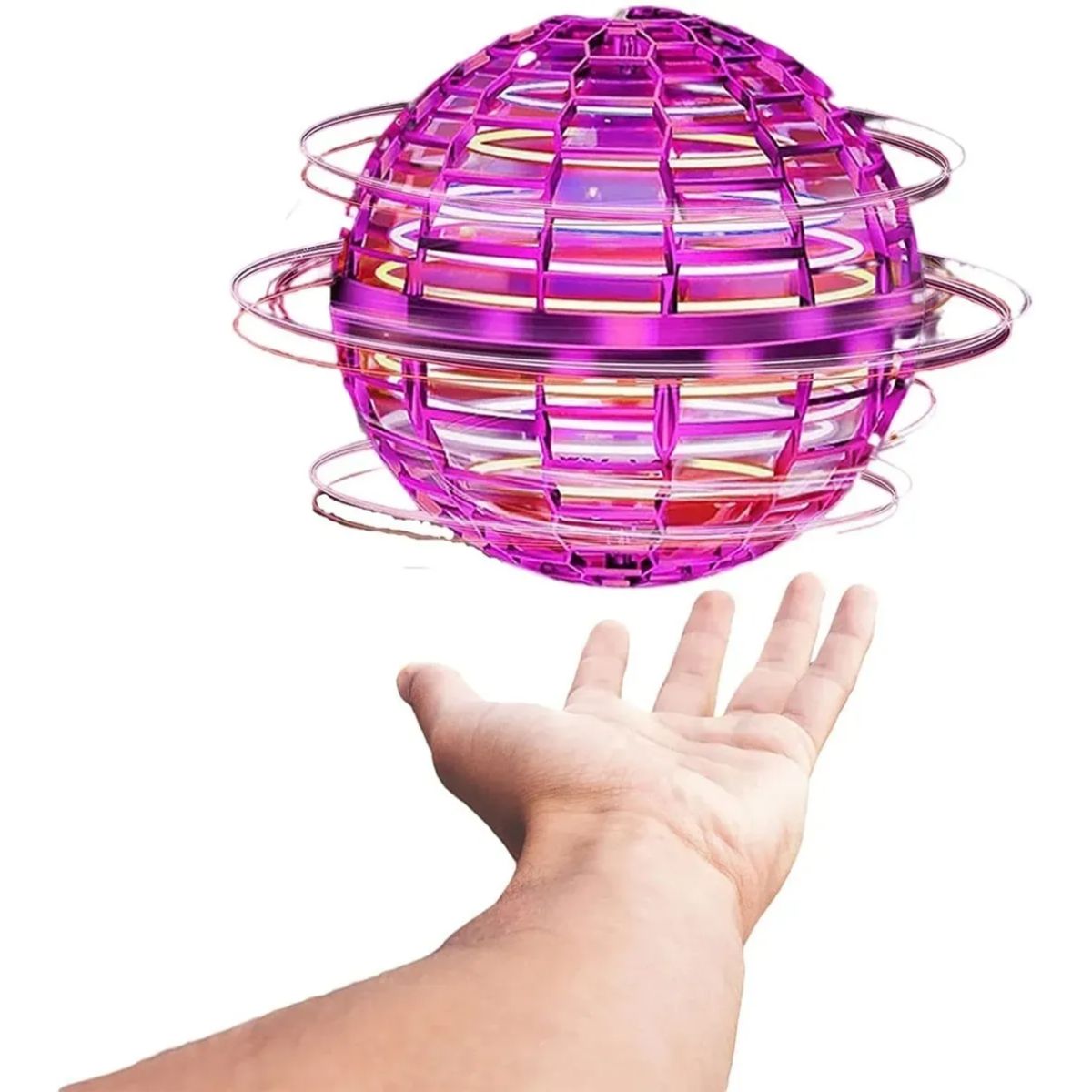 GENERICO - Pelota Voladora Con Luz Led Rgb Mini Bola Spinner Ball