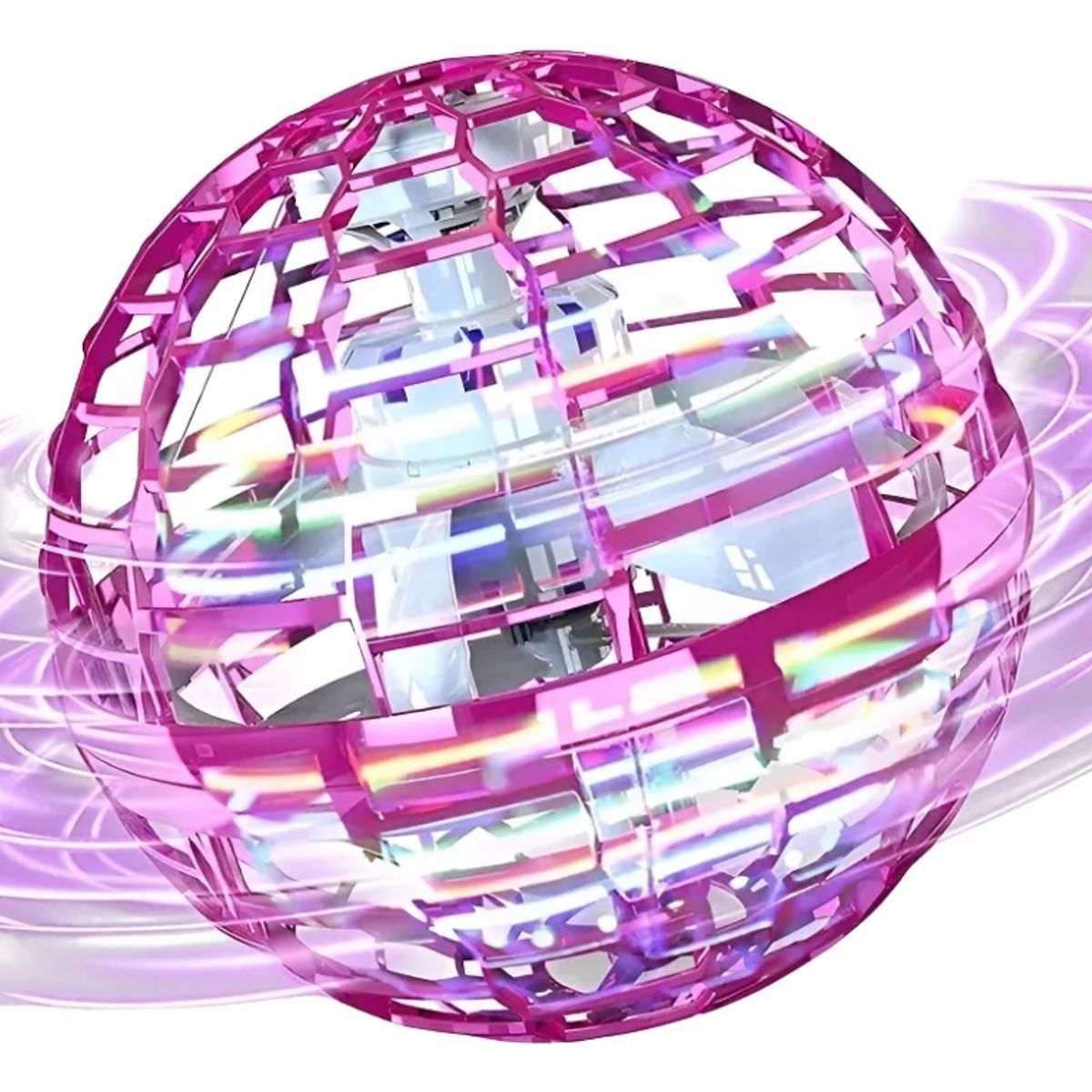 GENERICO - Pelota Voladora Con Luz Led Rgb Mini Bola Spinner Ball