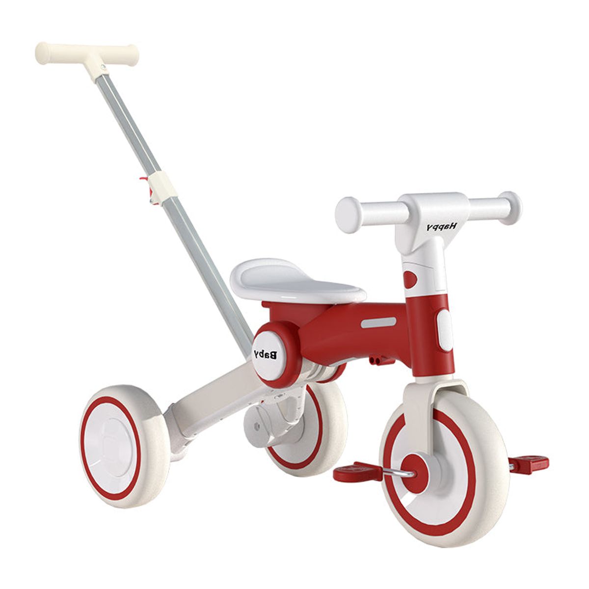 JUGUETERIA ESTELAR - Triciclo Evolutivo 4 en 1 Rojo
