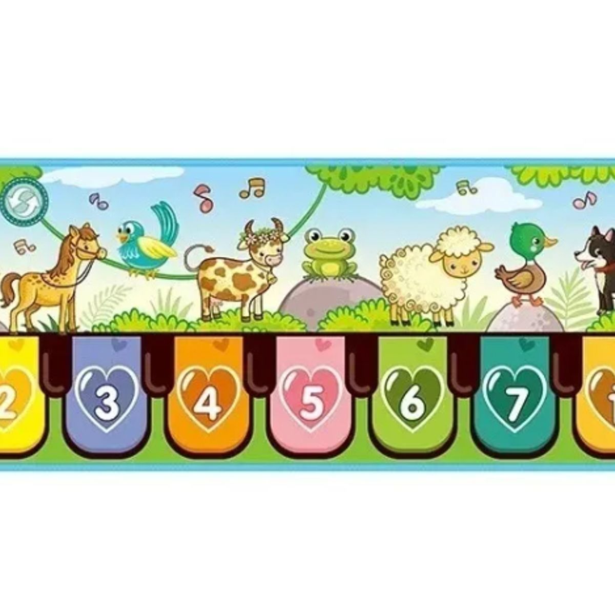 GENERICO - Alfombrilla Piano Musical Para Niños Animales Juego Musical