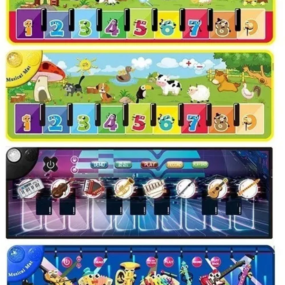 GENERICO - Alfombrilla Piano Musical Para Niños Animales Juego Musical