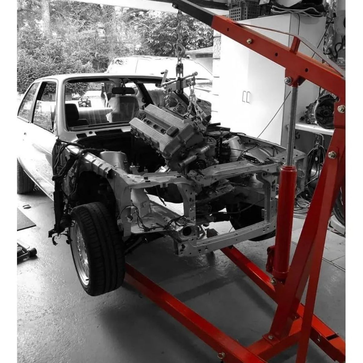 EOLAND - Tecle Grua Pluma Para Sacar Motores 2 Toneladas Hidraulica