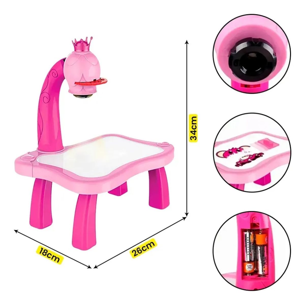 GENERICO - Mesa Proyector Para Dibujar Y Pintar Infantil Didáctico