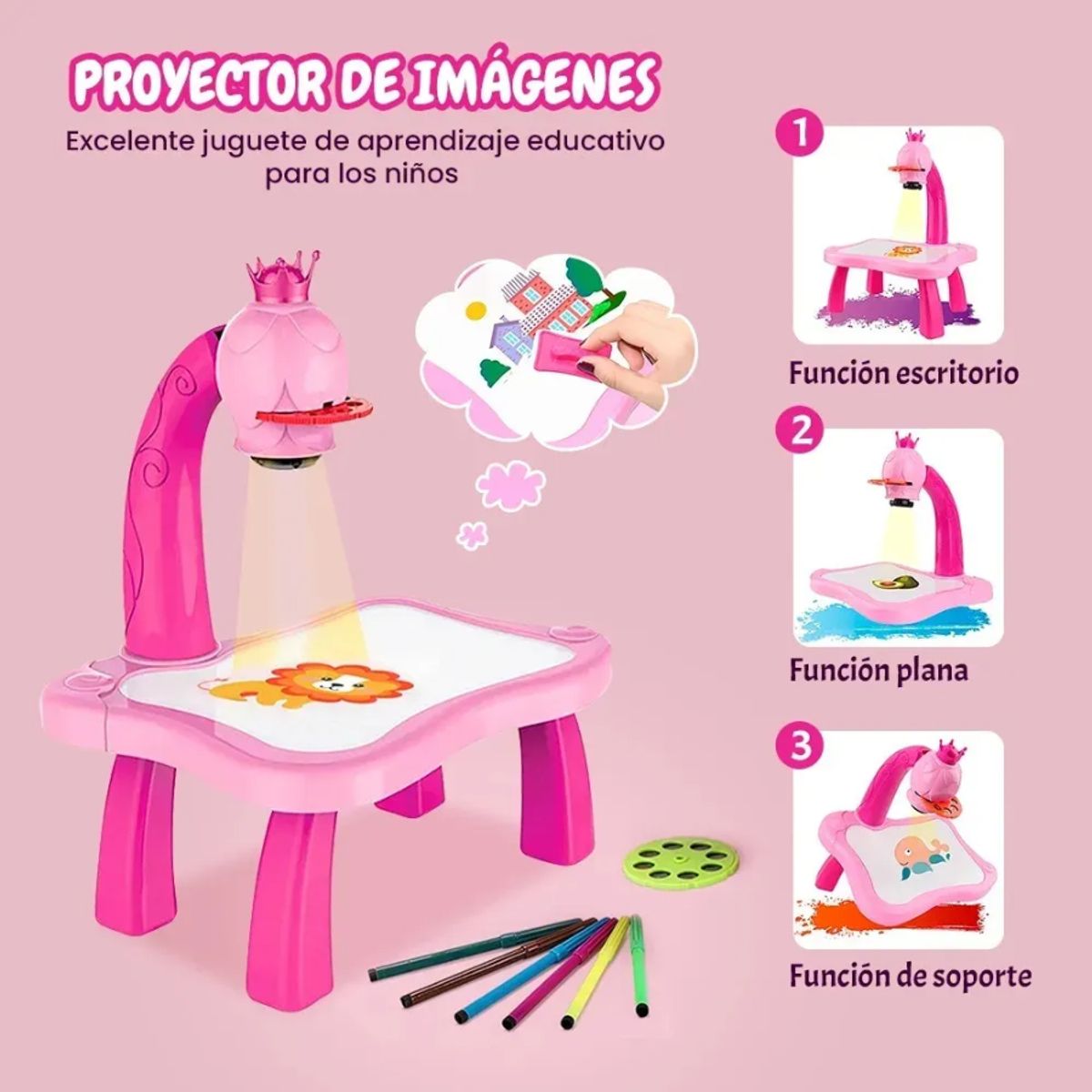 GENERICO - Mesa Proyector Para Dibujar Y Pintar Infantil Didáctico