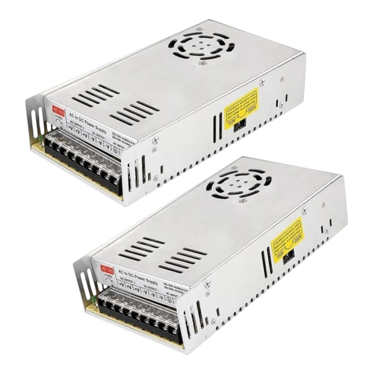 WANT - 2 Fuentes De Poder 12V 33A 400W IP20 con Ventilador