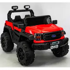 ABMTOYS - Camioneta a Batería XL Monster Truck 5 Motores Roja