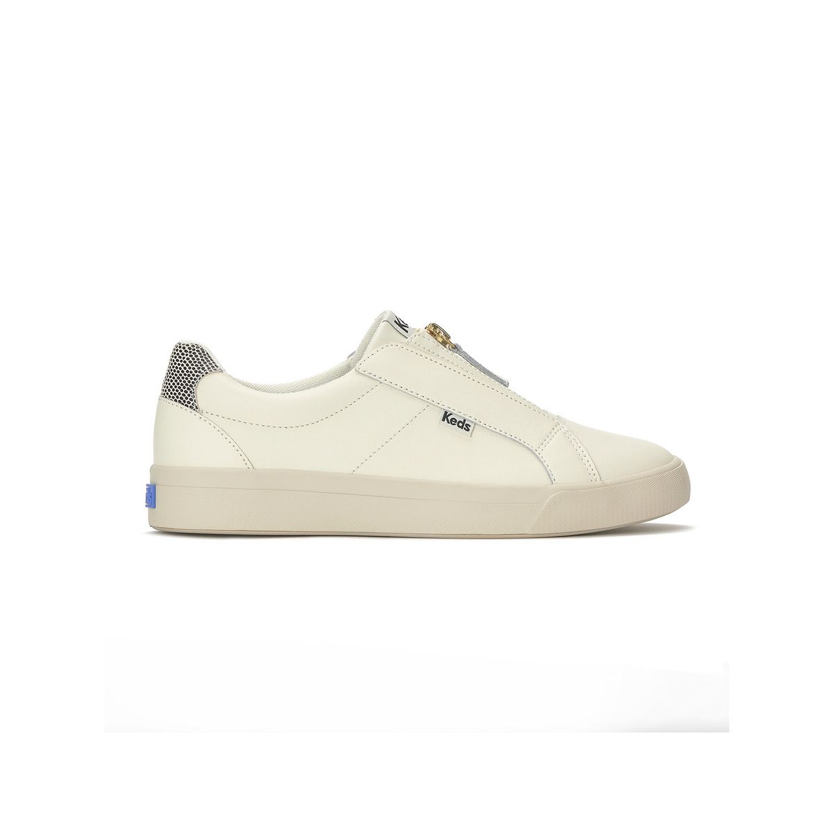 KEDS - Zapatilla Cuero Mujer Pursuit Zip Lthr Beige KEDS