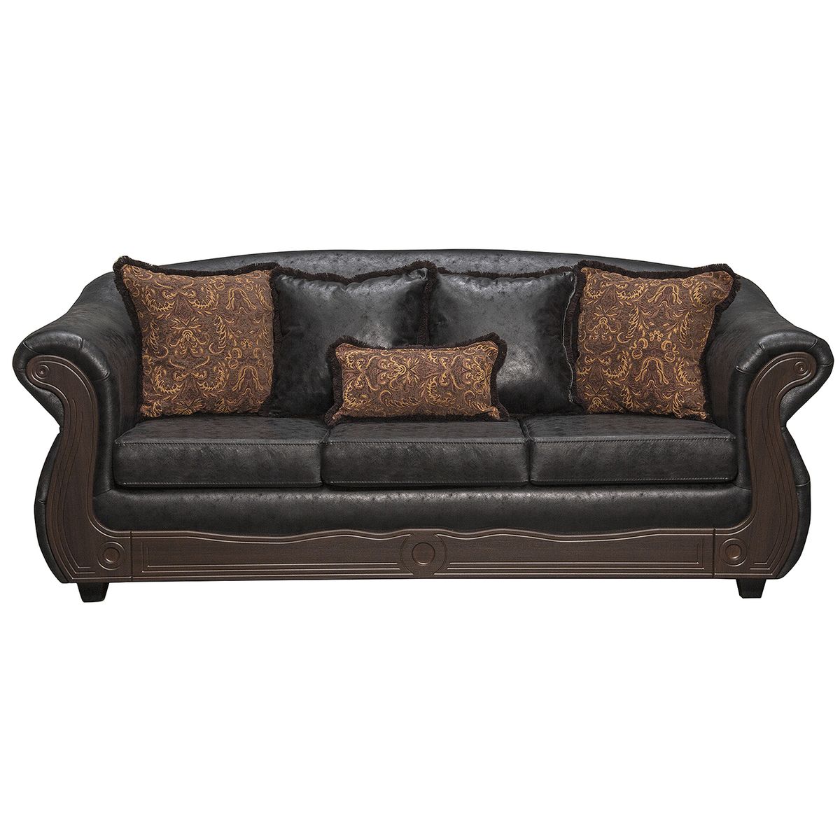 BLACK FACTORY - Juego de Living 3 2 1 Estambul Negro