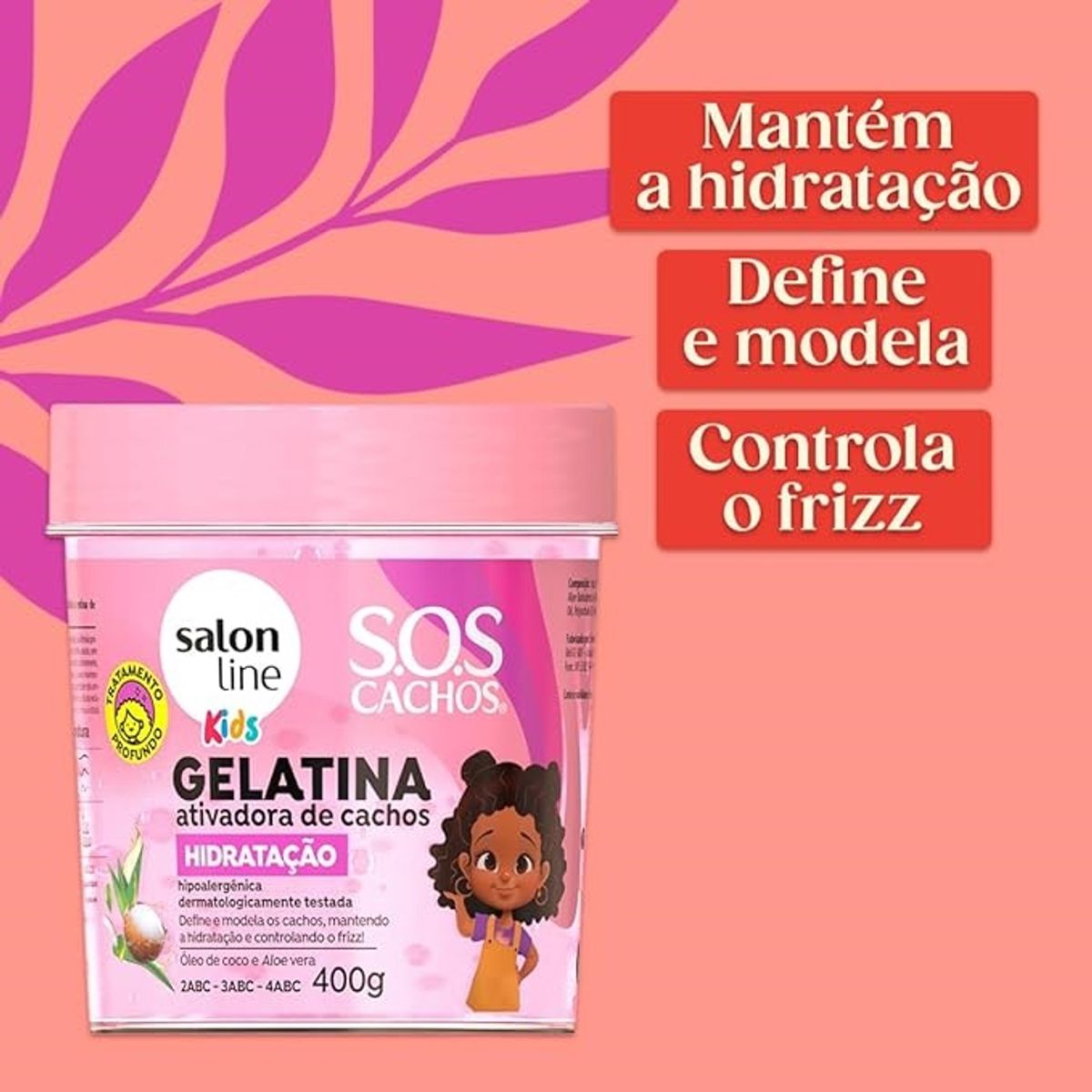 SALON LINE - SOS CACHOS GEL HIDRATACION KIDS 400 G SALON LINE