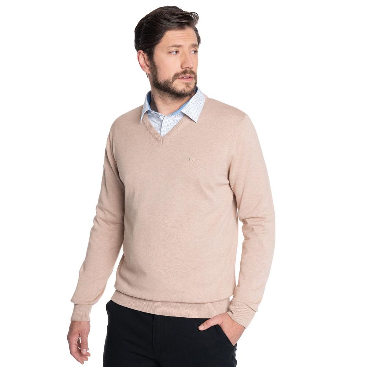 POTROS - SWEATER HOMBRE CUELLO V VENECIA