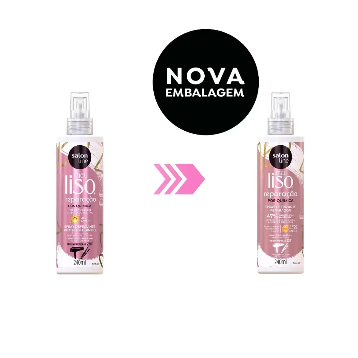 SALON LINE - SPRAY REPARACION MEU LISO 240 ML SALON LINE