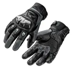 MOTOWOLF - Guantes De Cuero 0305C Para Moto Táctiles Con Protección