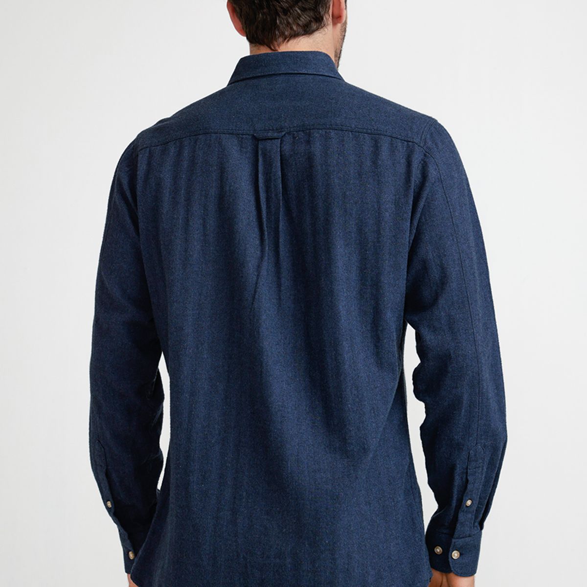 TRIAL - Camisa Franela Hombre Bernabeu Azul Marino