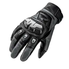 MOTOWOLF - Guantes De Cuero 0305C Para Moto Táctiles Con Protección