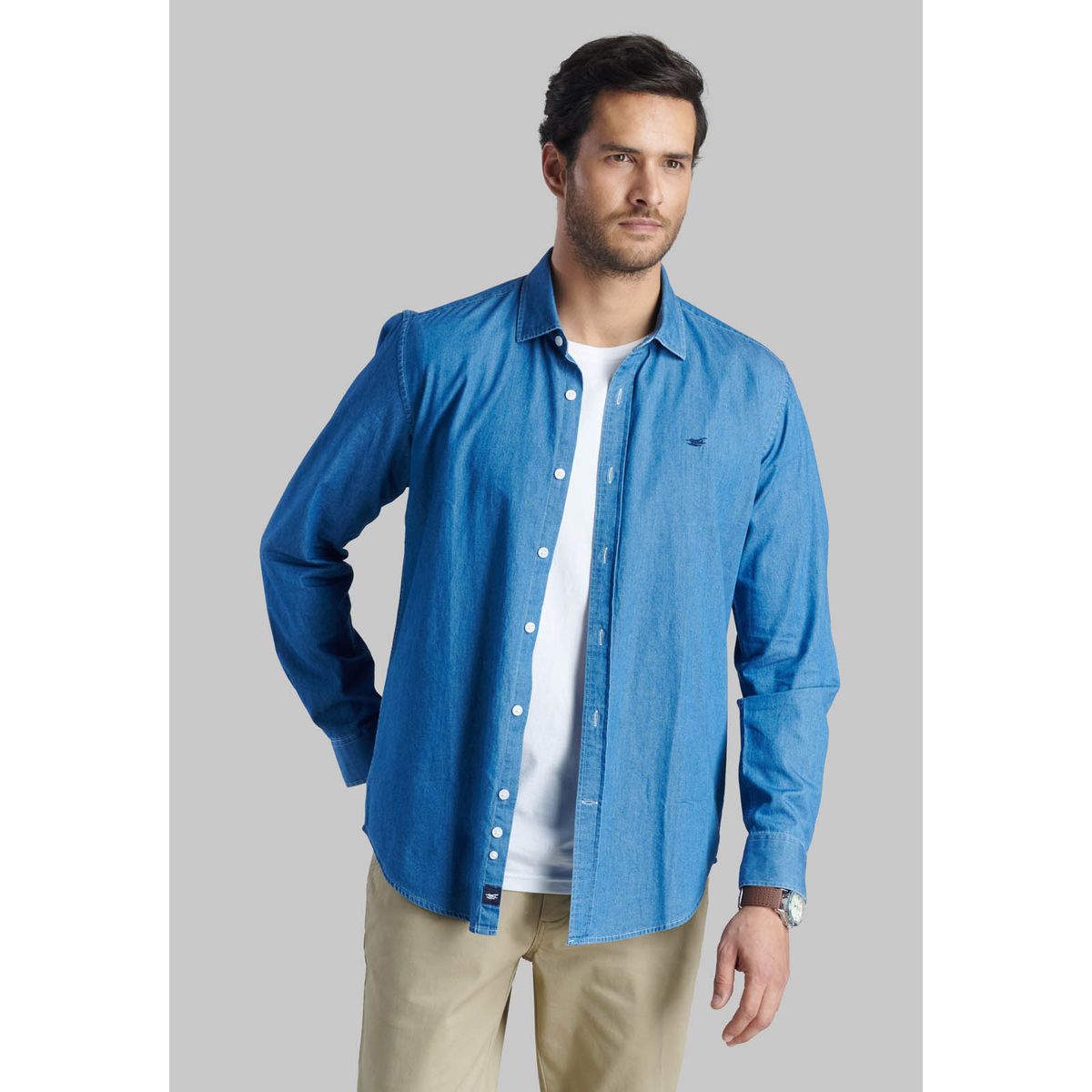 FEROUCH - Camisa Denim Manhattan Azul Ferouch