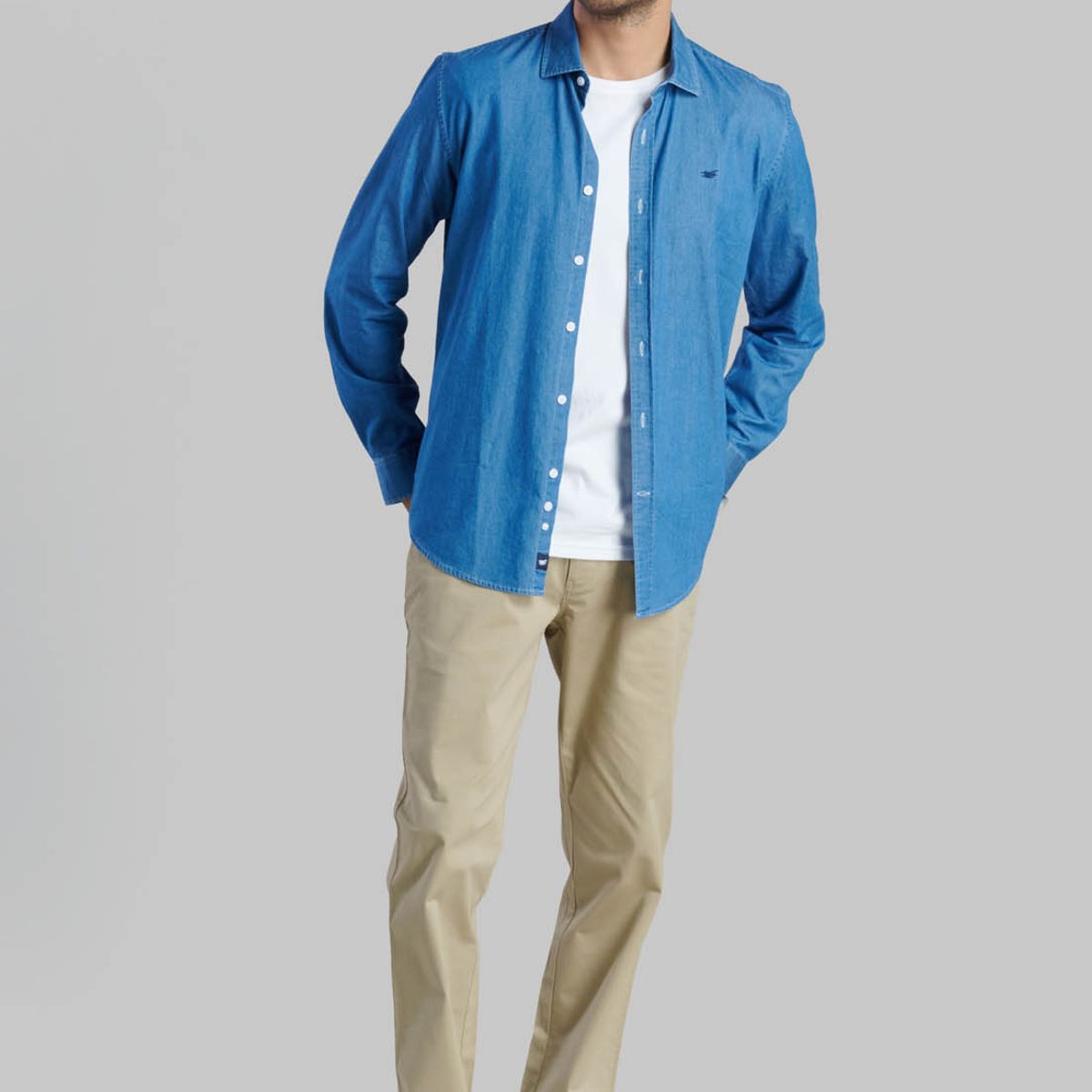 FEROUCH - Camisa Denim Manhattan Azul Ferouch