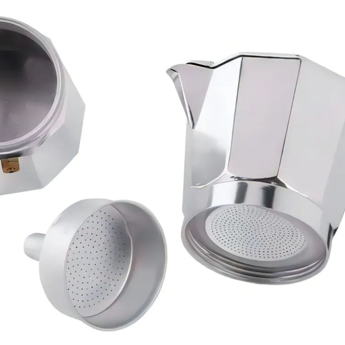 GENERICO - Cafetera Italiana de Aluminio 6 Tazas