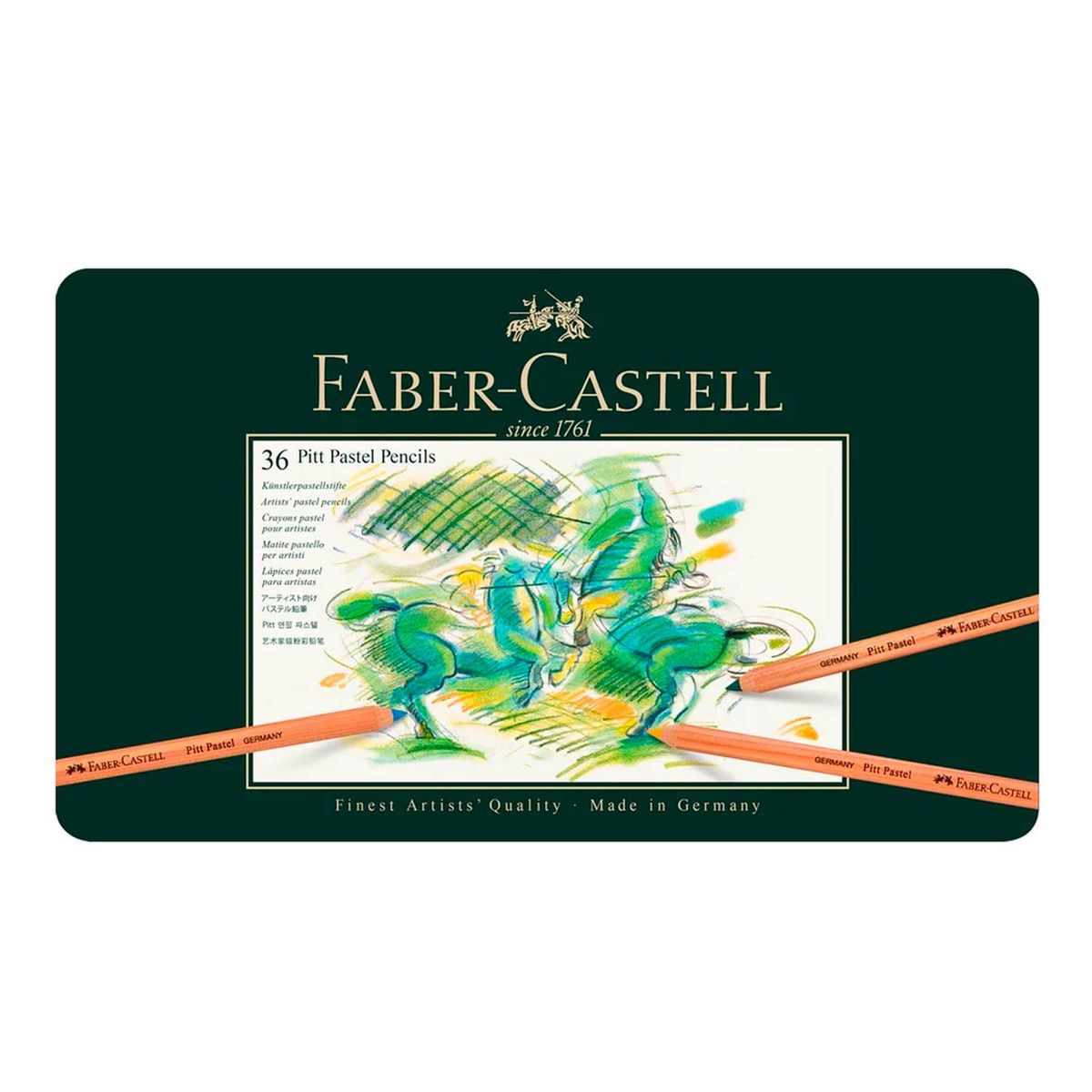 FABER-CASTELL - Estuche 36 Lápices Faber-Castell Pitt Pastel
