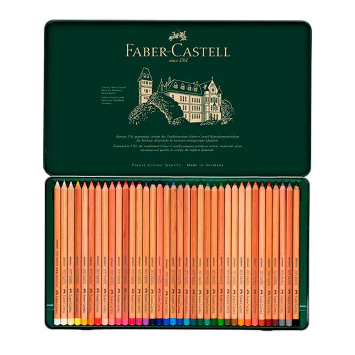 FABER-CASTELL - Estuche 36 Lápices Faber-Castell Pitt Pastel