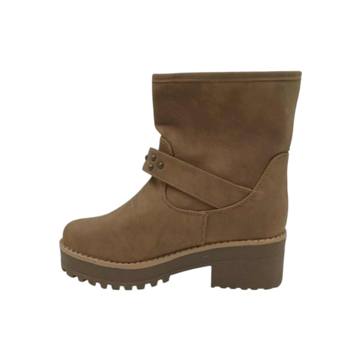 HERIEL - Bota Corta Camel Mujer