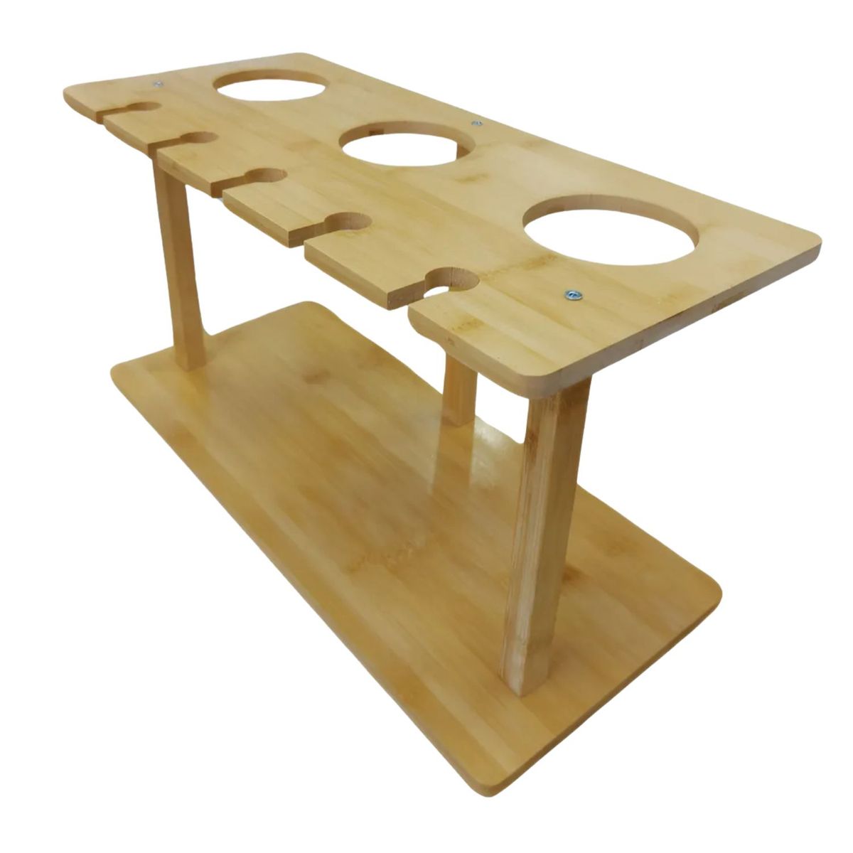 GENERICO - Organizador Estante Botellero Porta Vinos Y Copas Elegante