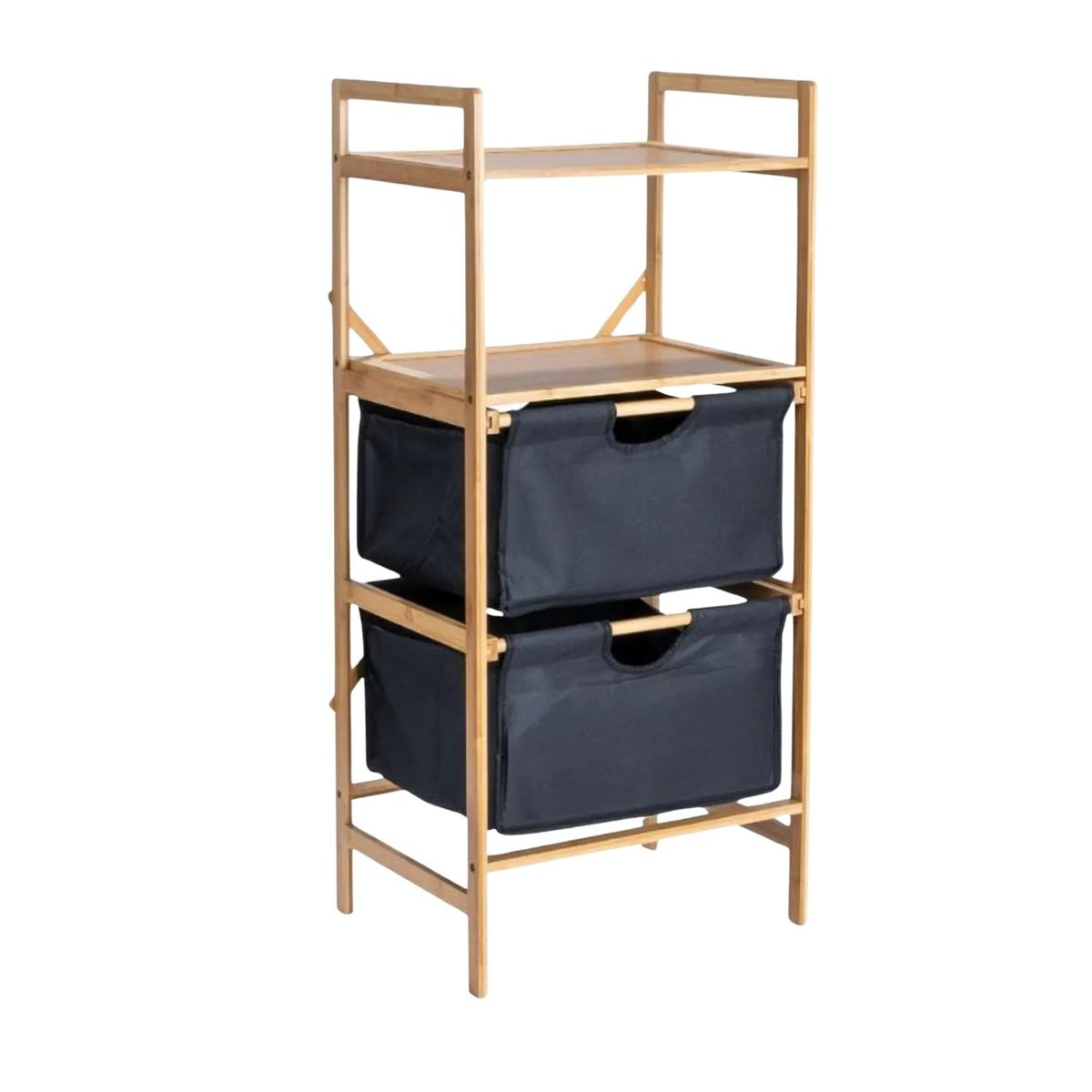 GENERICO - Estante Organizador Mueble Almacenamiento Con Cestas Negro