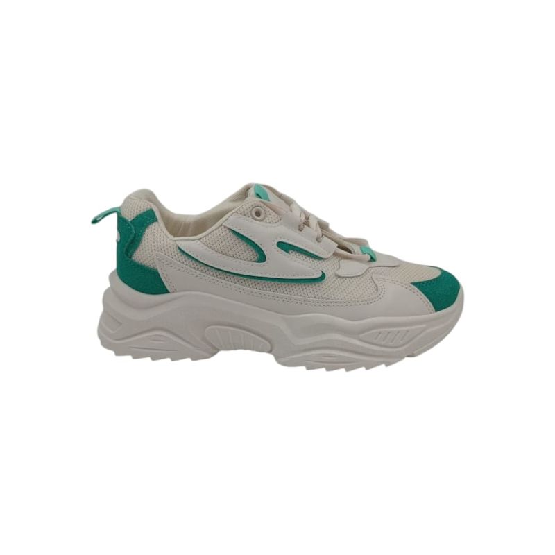 HERIEL - Zapatilla Beige Plataforma Mujer