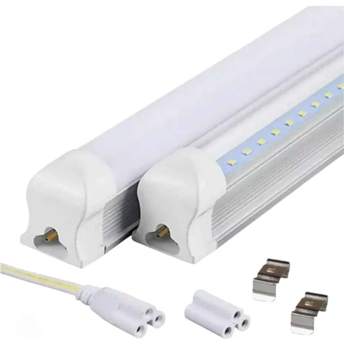 GENERICO - Tubo Led Con Base Canoa 18w 120cm Luz Fria Lisa