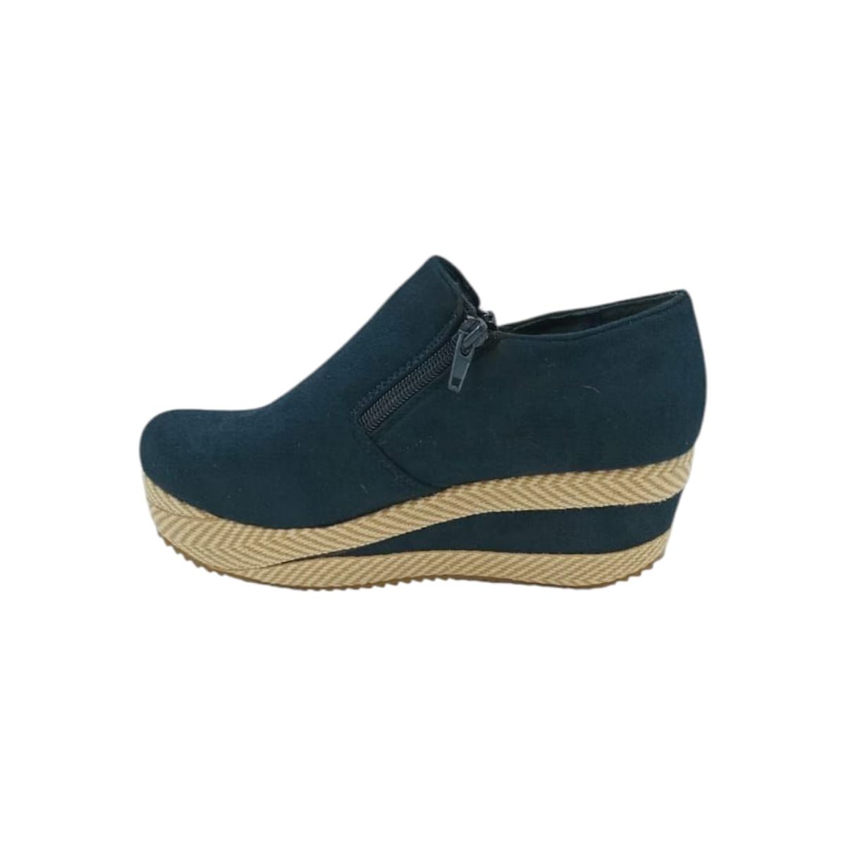 HERIEL - Zapato Panchita Azul Plataforma