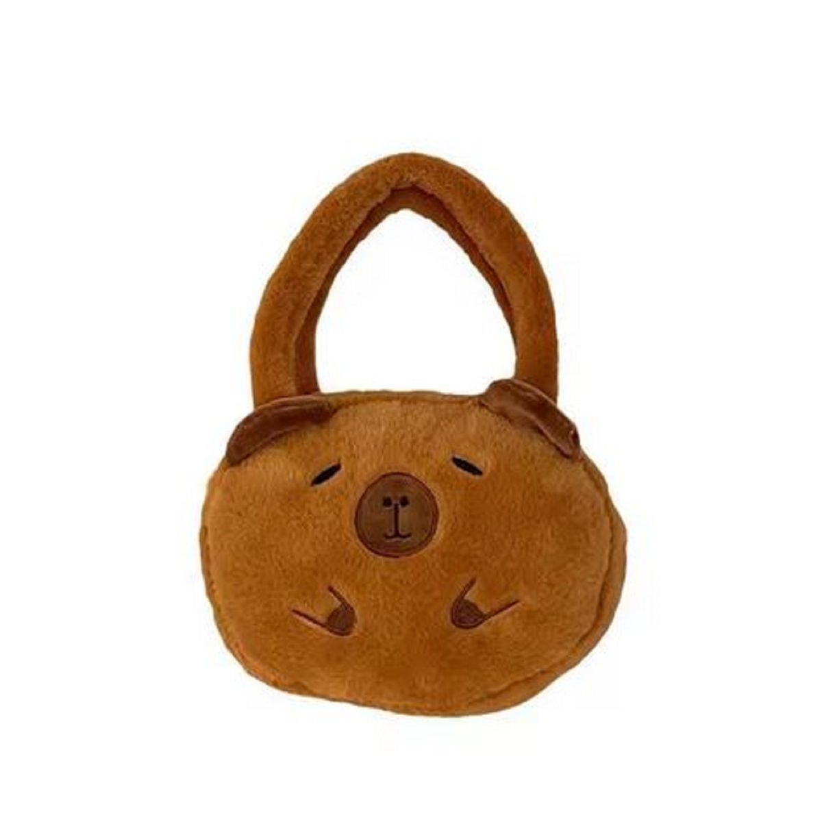 GENERICO - Cartera Niñas Capibara Kawaii Felpa 14x20 Cm