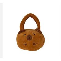 Cartera Niñas Capibara Kawaii Felpa 14x20 Cm