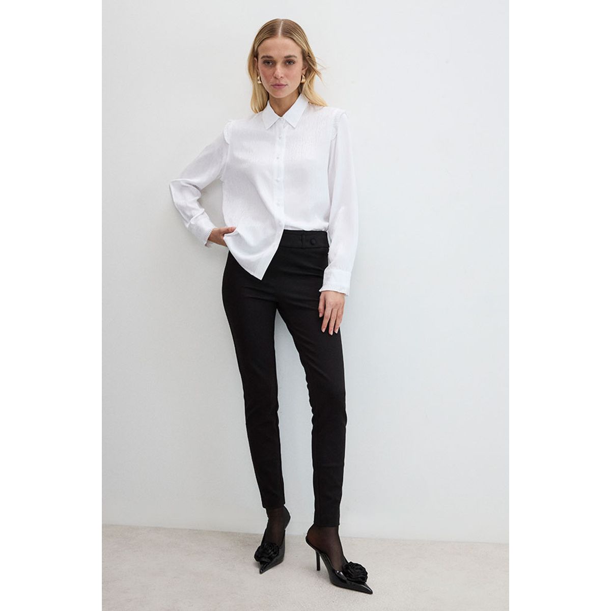 ASH - Pantalon Negro Mujer Ash