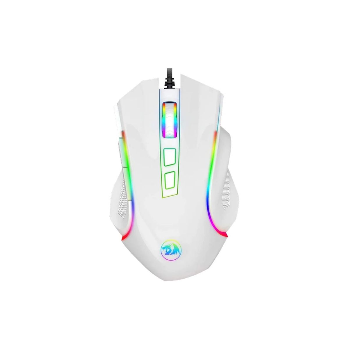 REDRAGON - Mouse Gamer Redragon M607W Griffin RGB 7200dpi Blanco