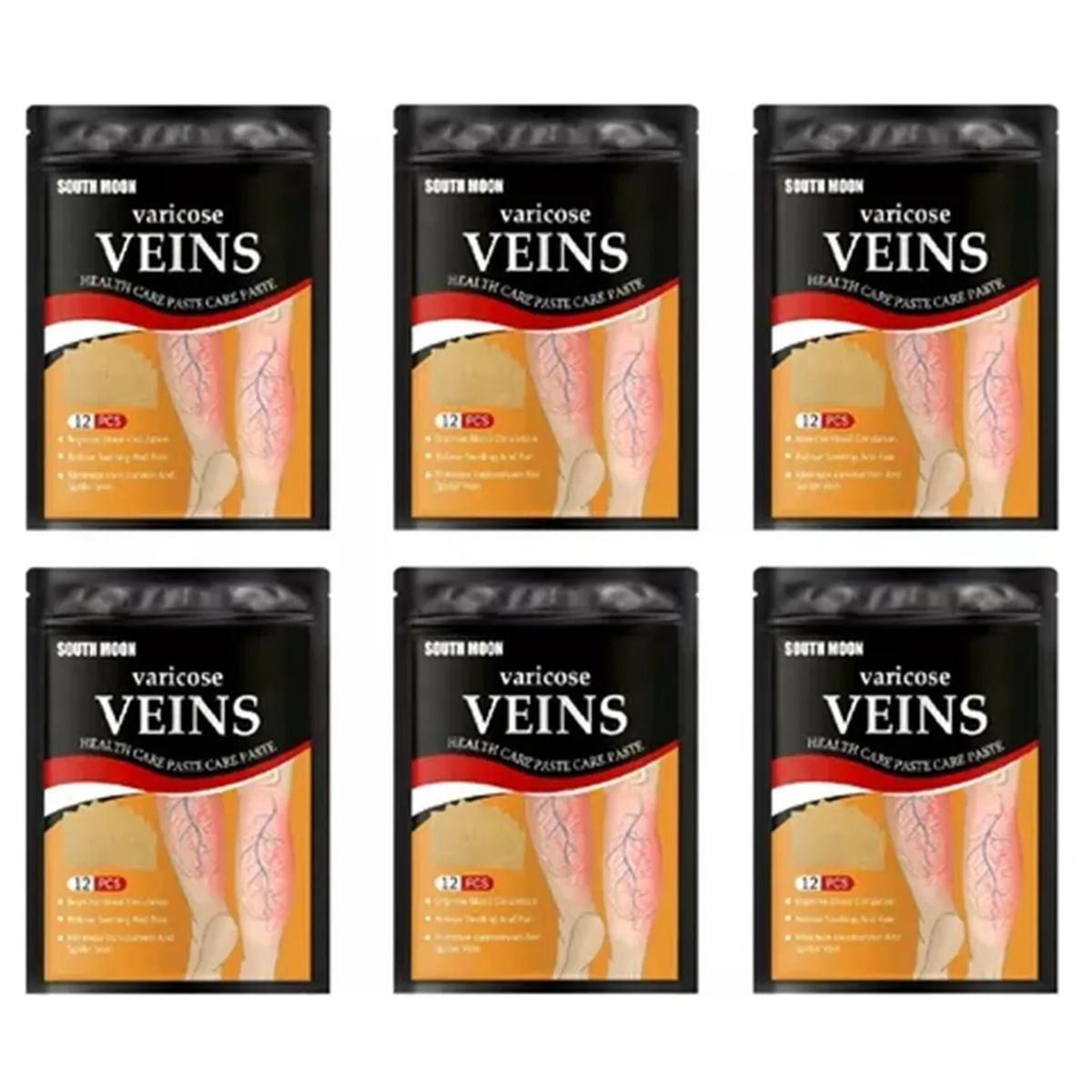 GENERICO - 72 Parche Pierna Para Tratamiento De Venas Varicosas Varices